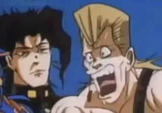 🤯 Kakyoin Noriaki JoJo's Bizarre Adventure Anime, Le Bizzarre Avventure di JoJo, Kakyoin Noriaki, Polnareff, Espressione facciale whatsapp sticker