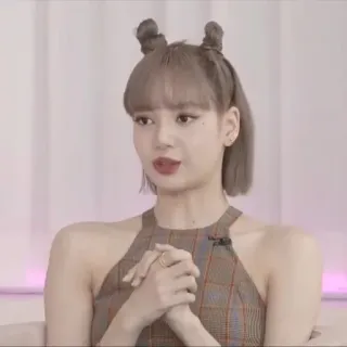 🦔 Lisa Lisa, K-pop, cantante, celebrità, BLACKPINK whatsapp sticker