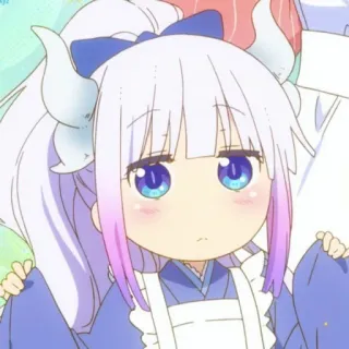 💕 Kanna Kamui Miss Kobayashi's Dragon Maid Anime, Drago, Carino, Ragazza, Kanna, Kamui telegram sticker
