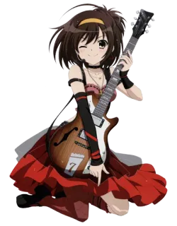 Haruhi Suzumiya by @Splenta whatsapp stickers