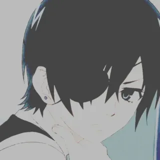 🤔 anime, cartoon, character, manga, illustration telegram sticker