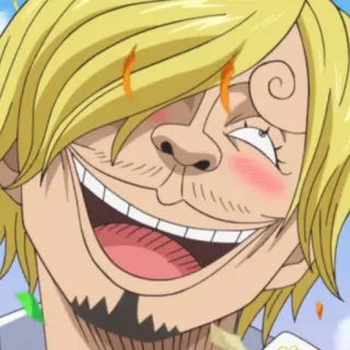🏴‍☠️ Sanji One Piece Аниме, Ван Пис, Санджи, Мультфильм, Манга telegram sticker