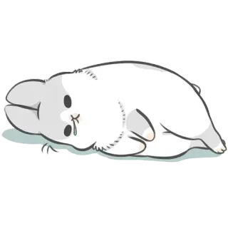 ✳️ kelinci, sedih, hewan, imut, malas telegram sticker