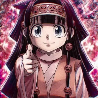 ⛓️ Alluka Zoldyck Hunter x Hunter Anime, Cartoon, Charakter, Alluka Zoldyck, Hunter x Hunter telegram sticker