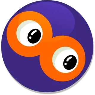 👀 eyes, cartoon, monster, sticker telegram sticker