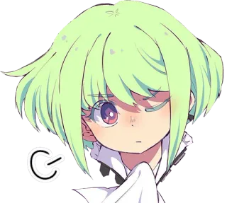 😒 anime, manga, character, art, cartoon telegram sticker