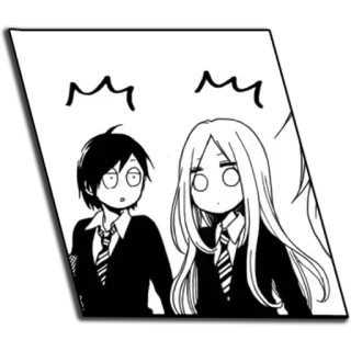 😶 animé, manga, dessin animé, étudiant, choqué telegram sticker