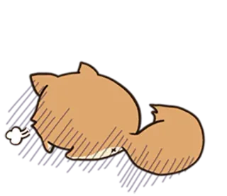 🐶 Hund, Tier, schlafend, niedlich, Essen, Knochen telegram sticker