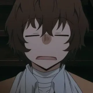🍤 Dazai Osamu Bungou Stray Dogs Anime, Manga, Charakter, Dazai Osamu, Bungou Stray Dogs telegram sticker