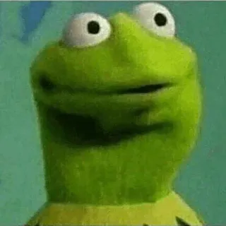 😐 Kermit Kermit la rana, Muppet, rana, Jim Henson telegram sticker
