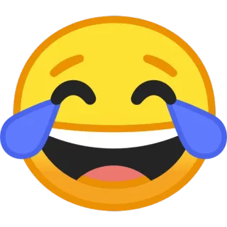 😂 Emoji, Tertawa, Menangis, Senang, Air Mata, Kegembiraan telegram sticker