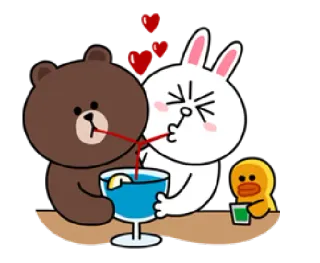💑 cartoon, love, animation, friendship, cute, kiss telegram sticker
