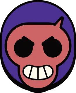 🚀 skull, angry, cartoon, evil, face, character telegram sticker