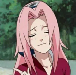 🌟 Sakura Naruto Anime, Cartone animato, Sakura, Naruto, Ragazza, Ninja telegram sticker