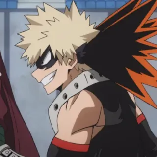 🎭 Bakugo My Hero Academia anime, pahlawan, ledakan, karakter, manga, animasi telegram sticker