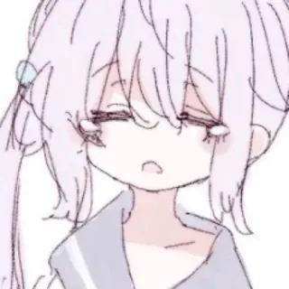 🚬 อนิเมะ, ผู้หญิง, น่ารัก, มังงะ, ภาพประกอบ telegram sticker