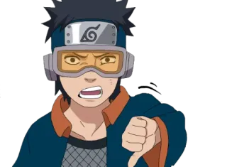 👎 Obito Uchiha Naruto Obito, Uchiha, Naruto, anime, manga, thumbs down telegram sticker