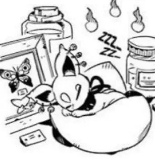 🤍 ZZZ schlafend, Anime, süß, Katze, Cartoon, Schmetterling, Glas telegram sticker