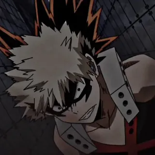 ❤️‍🔥 Bakugo Katsuki My Hero Academia Anime, My Hero Academia, Bakugo, Katsuki, Explosie, Boos, Held telegram sticker