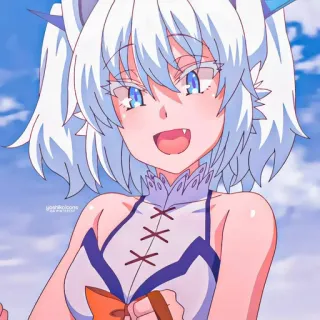 💙 anime, carino, cartone animato, personaggio, femminile telegram sticker