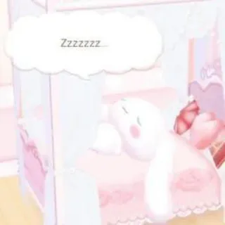 😪 Zzzzzzz sen, śpiący, słodki, królik, łóżko, zzz, kreskówka telegram sticker