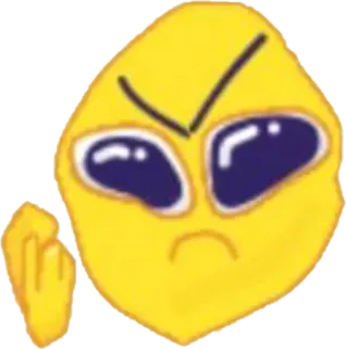 😡 Emoji, Dito medio, Offensivo, Arrabbiato, Cartone animato whatsapp sticker