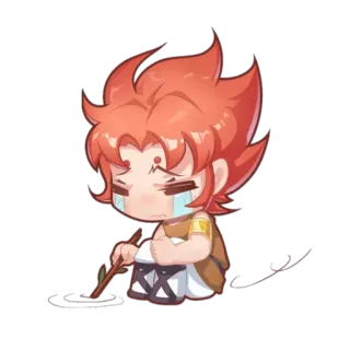 😭 Nezha Anime, Personagem, Nezha, Mitologia Chinesa telegram sticker