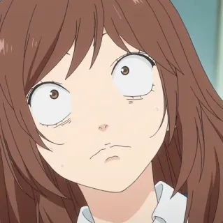 🥡 anime, cartoon, funny face, reaction, character, woman telegram sticker