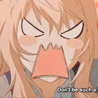 🎻 Don't be such a... Аниме, Мультфильм, Агрессия, Злой telegram sticker