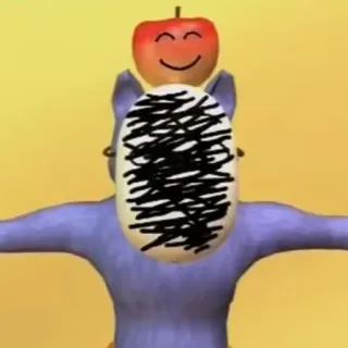 🍎 gatto, mela, umorismo, adesivo, divertente telegram sticker