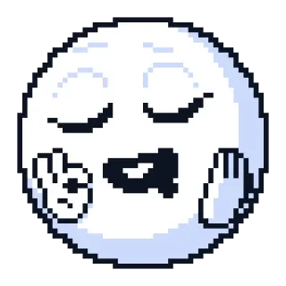 👌 pixel art, emoji, character, peace sign, hand gesture telegram sticker