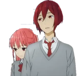 😒 Anime, Coppia, Scuola, Relazione, Romantico telegram sticker
