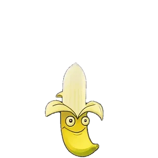 🤯 plátano, fruta, dibujo animado, comida, amarillo whatsapp sticker