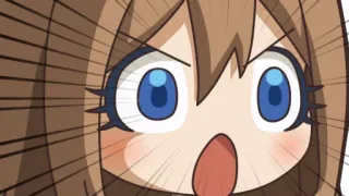 😠 Anime, Dibujos animados, Shock, Sorpresa, Ojos, Chica, Lindo, Impactado telegram sticker