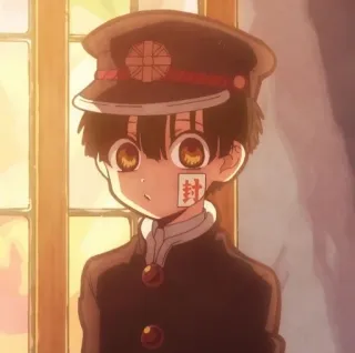🌟 Hanako-kun Toilet-Bound Hanako-kun anime, hanako kun, toilet bound hanako kun, manga, supernatural, school uniform, cute, japanese telegram sticker