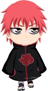 😒 Sasori Naruto อนิเมะ, จิบิ, ซาโซริ, นารูโตะ, แสงอุษา, หุ่นกระบอก telegram sticker