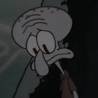 🔪 Squidward Tentacles Spongebob Squarepants การ์ตูน, สควิดวาร์ด, สพันจ์บ็อบ, ตัวละคร, รายการทีวี telegram sticker