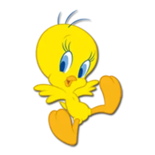 🐥 Tweety Bird tweety, kreskówka, ptak, żółty, looney tunes telegram sticker