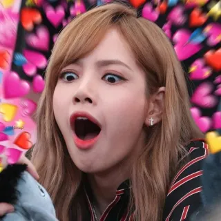 ❤️ Lisa K-Pop, Lisa, Blackpink, Idol, Sängerin, Liebe, Herzen, lustig telegram sticker