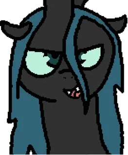 😠 Queen Chrysalis My Little Pony Cartone animato, Pony, Regina, Chrysalis, Cattivo telegram sticker