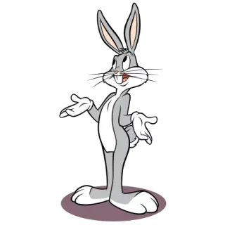 😅 Bugs Bunny Looney Tunes desenho animado, coelho, Looney Tunes, Warner Bros, personagem telegram sticker