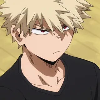 🎒 Bakugo Katsuki My Hero Academia anime, manga, character, hero, my hero academia, bakugo, katsuki telegram sticker