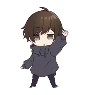 ✋ chibi, anime, cute, cartoon, manga, character, sticker telegram sticker