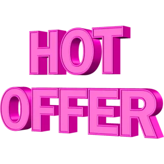 📣 HOT OFFER chaud, offre, vente, promotion, réduction whatsapp sticker