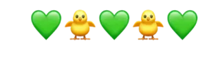 🤭 pulcino, cuore, emoji, carino, amore, primavera, pasqua telegram sticker