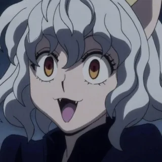 😂 Neferpitou Hunter x Hunter Neferpitou, Hunter x Hunter, Anime, Katze, Ameise, Charakter telegram sticker