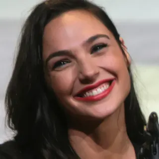 😀 actress, celebrity, portrait, smiling, woman, Gal Gadot telegram sticker