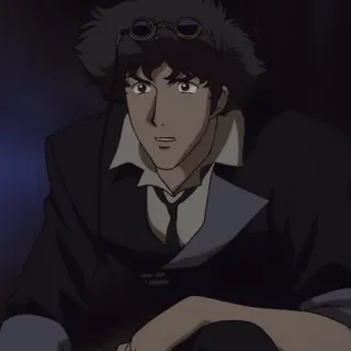 🚬 Spike Spiegel Cowboy Bebop Anime, Cowboy Bebop, Spike Spiegel, Faroeste espacial, Ficção científica whatsapp sticker