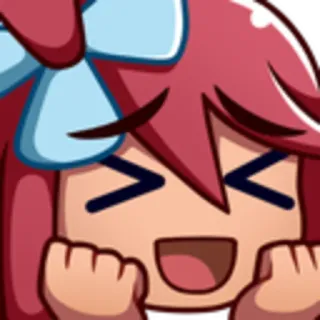 😆 Anime, Cartone animato, Felice, Carino, Emote, Divertente telegram sticker