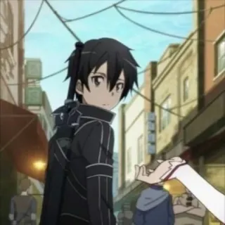😓 Kirito Sword Art Online Anime, Sword Art Online, Kirito, Personaggio, Animazione, Otaku, Animazione Giapponese telegram sticker